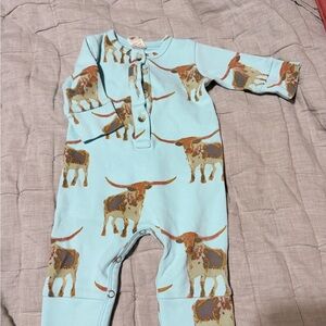 Kate Quinn Blue Longhorn Bodysuit
